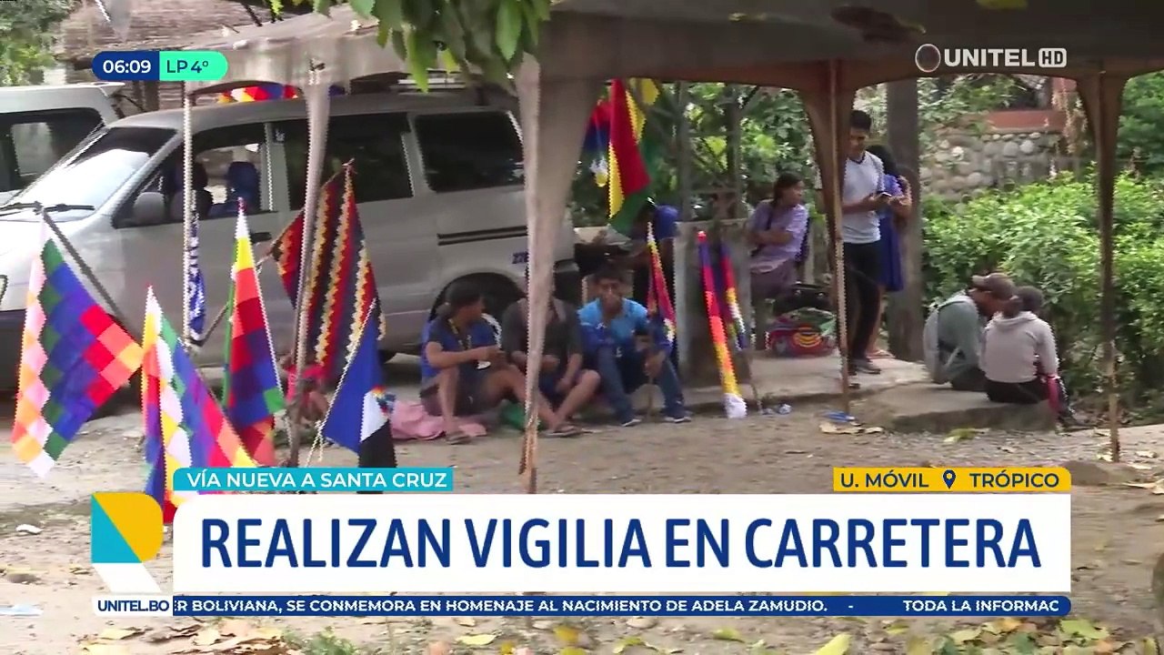 Evistas mantienen vigilia en al menos 20 puntos de la ruta entre Cochabamba y Santa Cruz