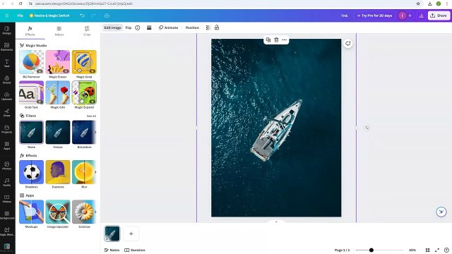 Create Under Water Text Effect in Canva l Easy Canva l Canva Tutorial