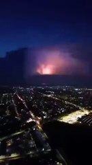 Un drone filme l'approche de l'ouragan Milton en Floride... Impressionnant