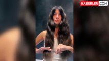 Tuba Büyüküstün uzun saçlarına acımadı
