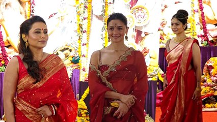 Durga Puja 2024: Alia Bhatt, Jaya Bachchan, Sharwari & Other Celebs Darshan Inside Video...