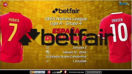 España busca el liderato de la Nations League ante Dinamarca