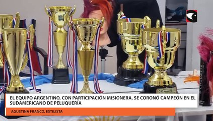 El equipo argentino, con participación misionera, se coronó campeón en el Sudamericano de peluquería