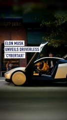 Elon musk unveils driverless ‘cybercab’
