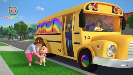 Wheels on the Birthday Bus Song!  Happy Birthday JJ! - Nursery Rhymes & Kids Songs