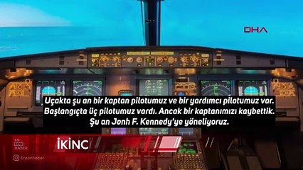 Uçuş sırasında hayatını kaybeden pilotun acı anonsu: Kaptanımızı kaybettik