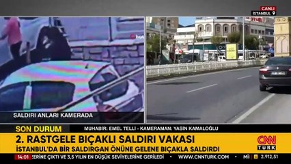 ESKİŞEHİR'DEN SONRA İSTANBUL'DA… Önüne gelene bıçakla saldırdı!