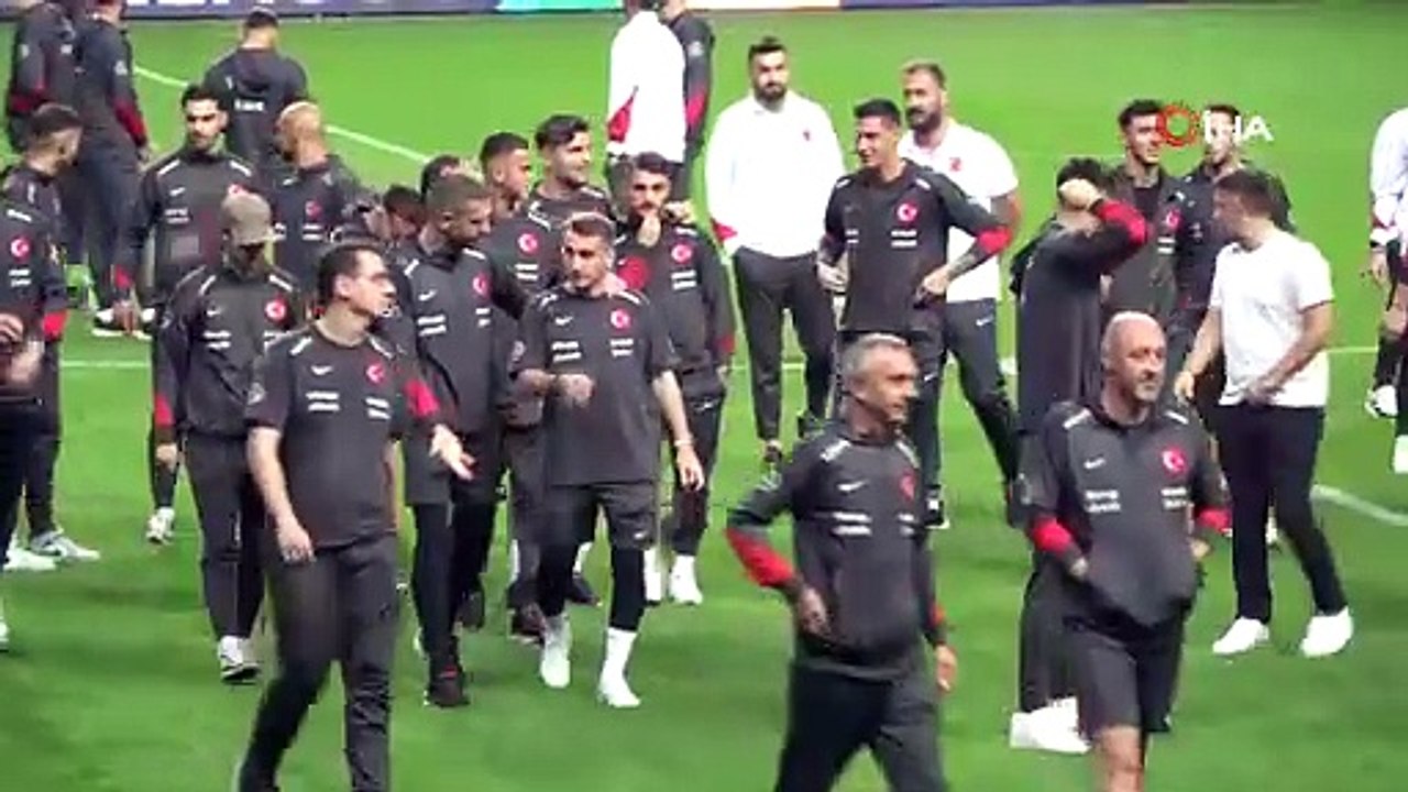 Türkiye ve Karadağ, 19 Mayıs Stadyumu’nda maça hazırlandı