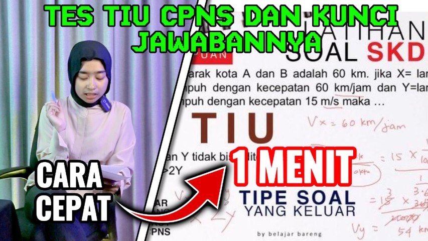 Hitung Cepat, Tes Tiu Cpns 2024 | Soal SKD dan Kunci Jawabannya