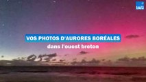 Aurores boréales dans l'ouest breton