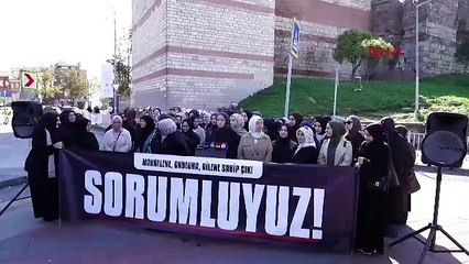 35 STK\'dan artan şiddet olaylar nedeniyle Edirnekapı Surları önünde basın açıklaması