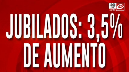 Jubilados recibirán un aumento del 3,5 %... ¿y un bono de 70 mil pesos?