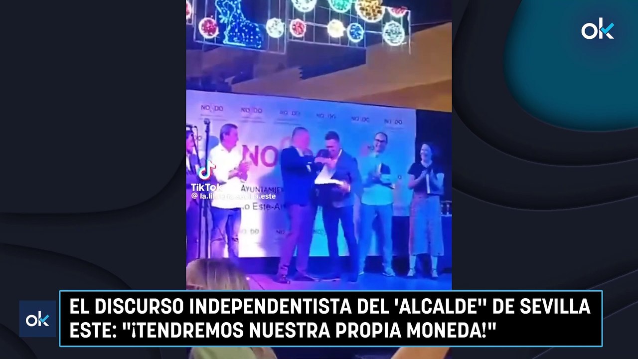 El discurso independentista del 'alcalde' de Sevilla Este- "¡Tendremos nuestra propia moneda!"