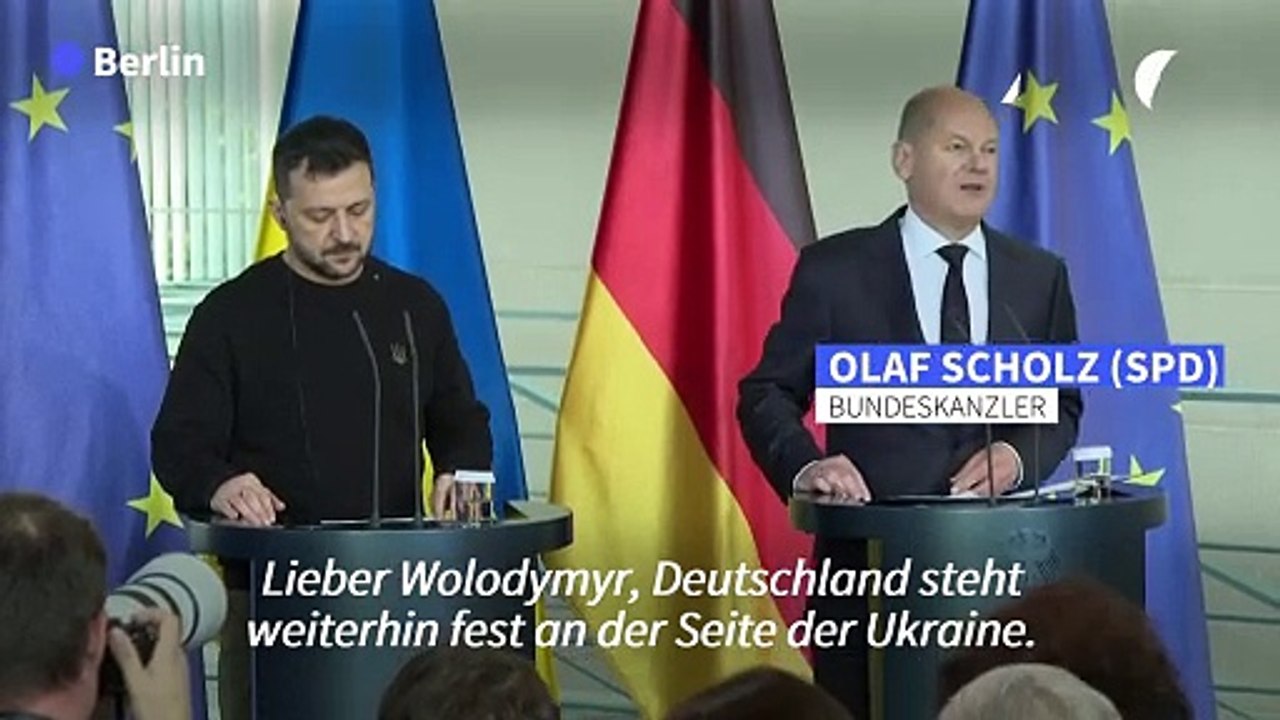Scholz zu Selenskyj: Werden keinen Diktatfrieden Russlands akzeptieren