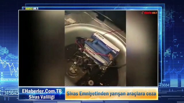 Sivas Emniyetinden yarışan araçlara ceza