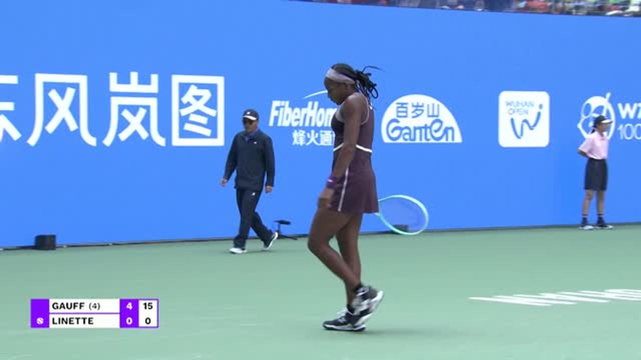 Wuhan - Gauff bien trop forte pour Linette