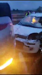 La carambola sull'A14, l'intervento dei soccorritori