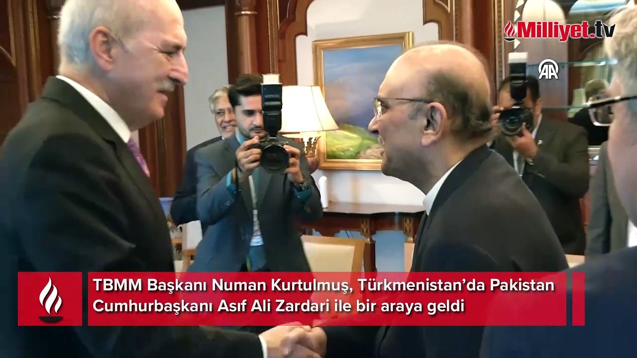 TBMM Başkanı Kurtulmuş, Pakistan Cumhurbaşkanı Zardari ile görüştü