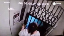 Video: ¡La vio morir! Mujer muere en ascensor, su marido horrorizado, observó todo en un monitor