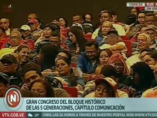 Caracas | Se desarrolla el Gran Congreso del Bloque Histórico de las 5 Generaciones cap. Comunicación