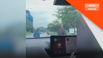 Gelandangan Rusia halang lalu lintas di Shah Alam ditahan polis