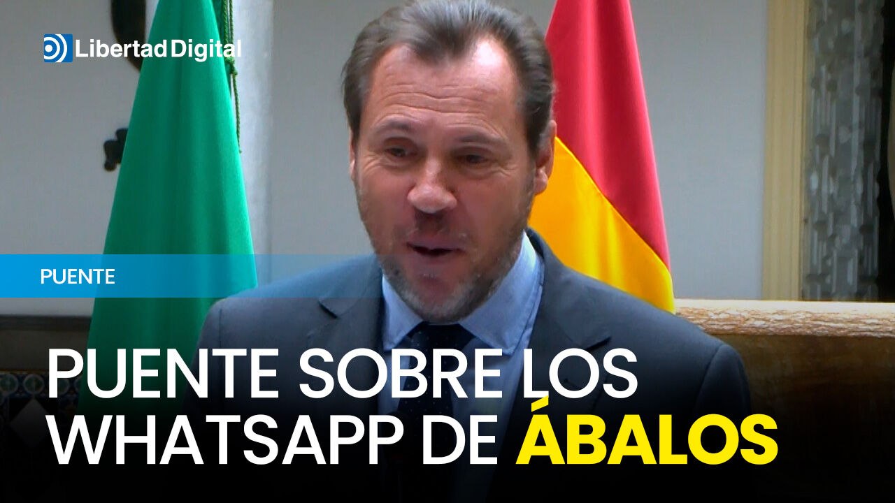 Óscar Puente bromea con los mensajes entre Sánchez y Ábalos