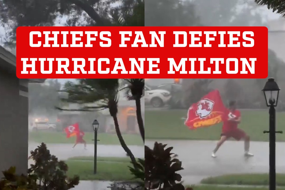 Hurricane Milton can't stop Chiefs fan