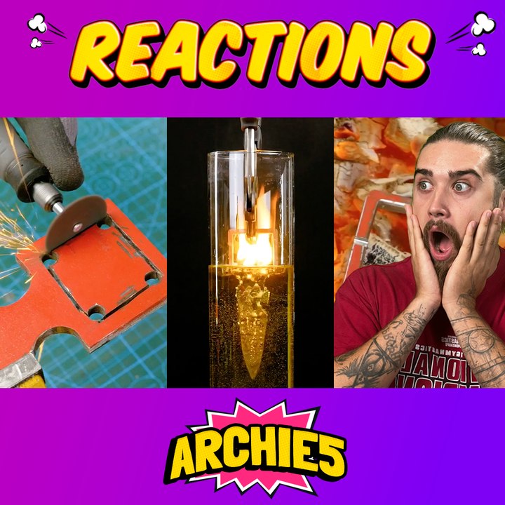 Crafting Strong And Beautiful Metal Pieces! The guys REACT to an insane 5-Minutes Crafts KNIFE  Design!
