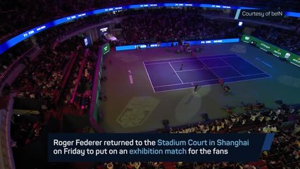Federer returns for exhibition match in Shanghai
