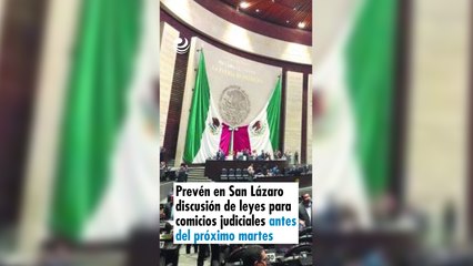 Скачать видео: Prevén en San Lázaro discusión de leyes para comicios judiciales antes del próximo martes