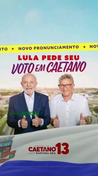 Lula faz pronunciamento declarando apoio a Luiz Caetano pela prefeitura de Camaçari