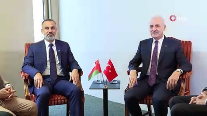 Kurtulmuş, Umman Sultanlığı Meclisi Başkanı ile bir araya geldi