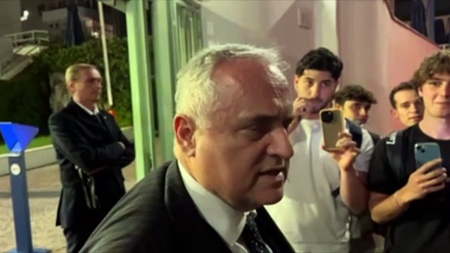 Lazio | Lotito ai microfoni dei cronisti presenti a margine dell'evento LUISS