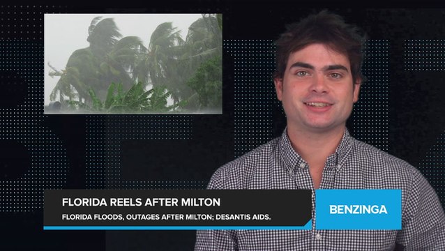 Florida Battles Flooding, Power Outages in Hurricane Milton's Aftermath. Gov. DeSantis Oversees Fuel, Resource Aid.