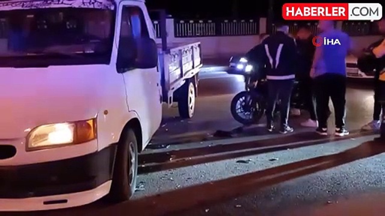 Çorum'da Motosiklet ile Kamyonetin Çarpışması: 1 Yaralı