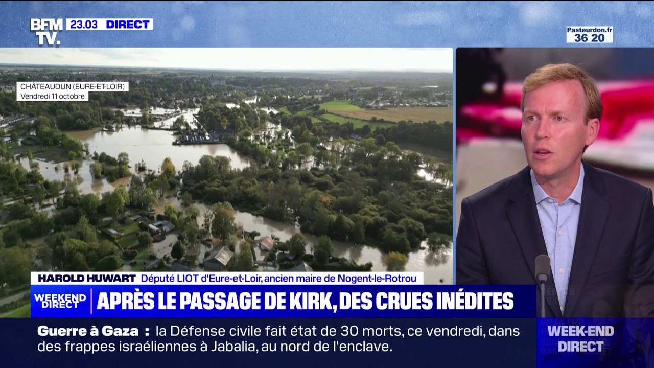 Crues en Eure-et-Loir: "On a à peu près 5.000 foyers qui ont été touchés à des titres divers", indique Harold Huwart (député LIOT)