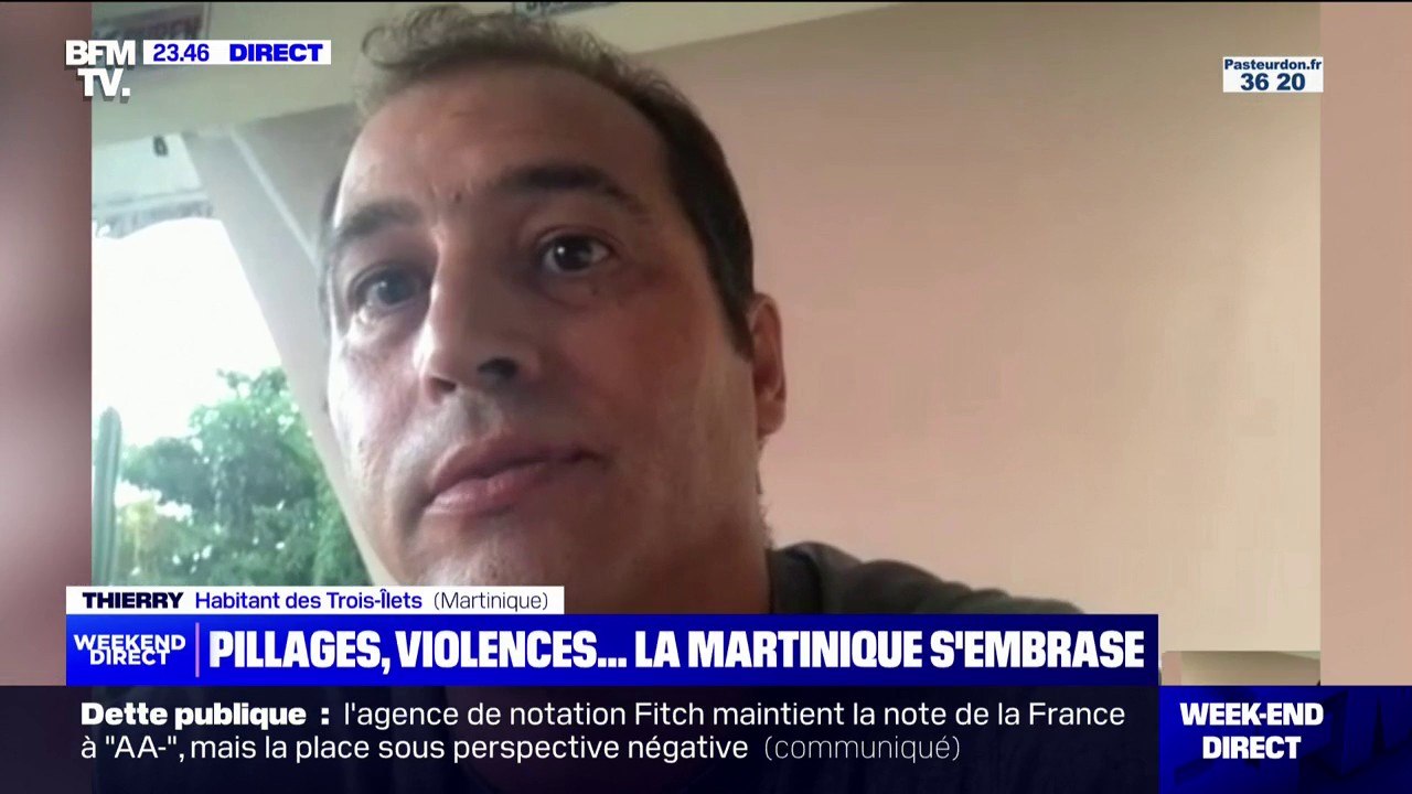 "La Martinique est à l'arrêt total depuis deux jours": Le témoignage de Thierry, habitant des Trois-Îlets, sur la situation sur l'île