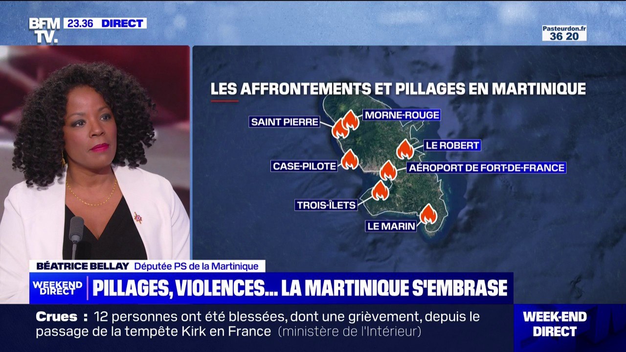 Violences en Martinique: "Nous savions que plus les choses allaient traîner, plus les manifestations de cette frustration allaient être grandes", affirme Béatrice Bellay (députée PS de Martinique)