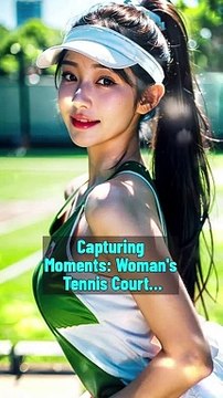 Capturing Moments Woman's Tennis Court Photo