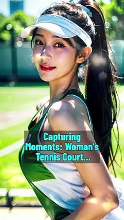 Capturing Moments  Woman's Tennis Court Photo