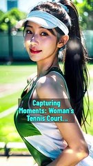 Capturing Moments  Woman's Tennis Court Photo