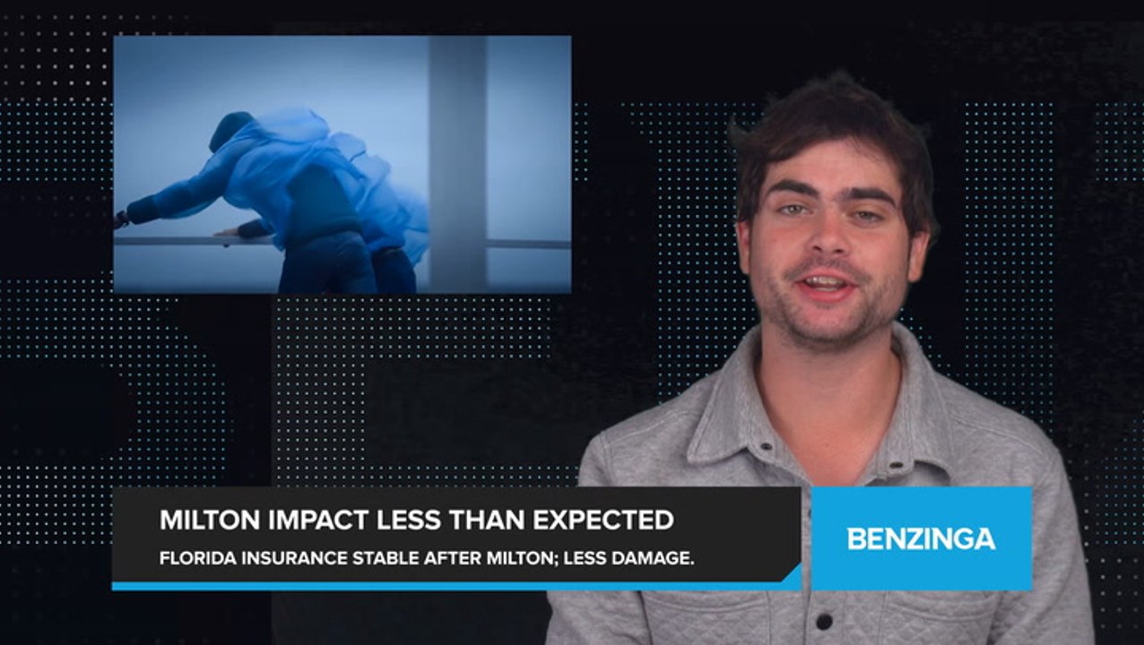Florida Insurance Market Resilient After Hurricane Milton. Storm Less Destructive Than Analysts Predicted.