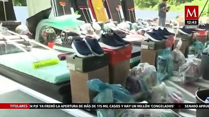Gobernadora Evelyn Salgado entrega apoyos a familias afectadas por huracán 'John' en la Montaña