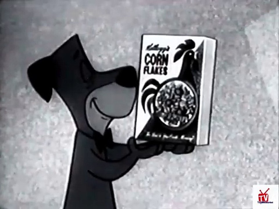 1960s Hokey Wolf & Huckleberry Hound - Kellogg's Corn Flakes TV commercial