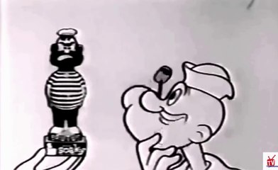 1960s Popeye & Brutus SOAKIES - bathtub toy TV commercial