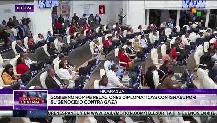 Gobierno de Nicaragua rompe relaciones con Israel