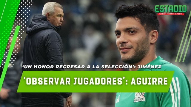 Javier Aguirre y Raúl Jiménez, previo a México vs Valencia | Estadio deportes