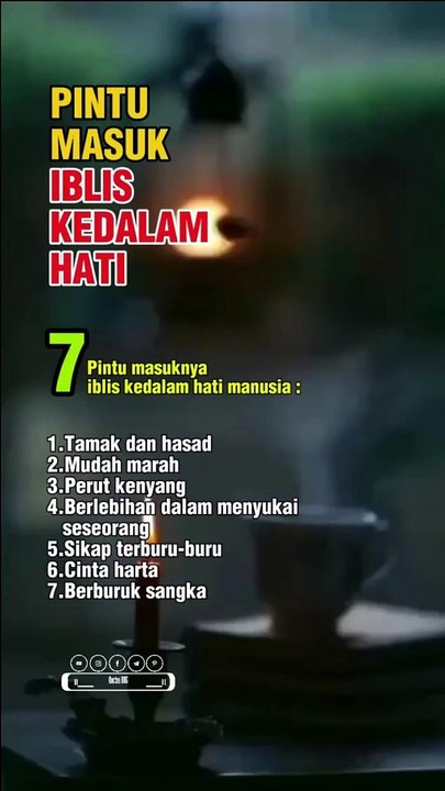 Waspadai pintu masuk Iblis kedalam hati