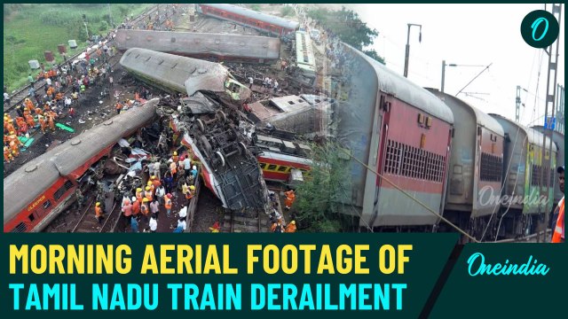Chennai Train Accident: Drone Footage Captures Aftermath of Mysuru-Darbhanga Express Derailment