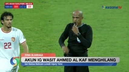 Instagram Wasit Ahmed Al Kaf Hilang Usai Bahrain vs Indonesia